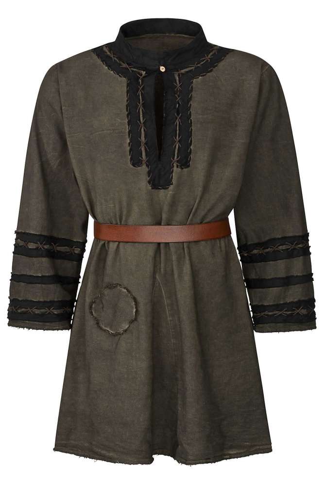 CP Abenteuer Mittelalter Tunika - Used Look In 100% Baumwolle