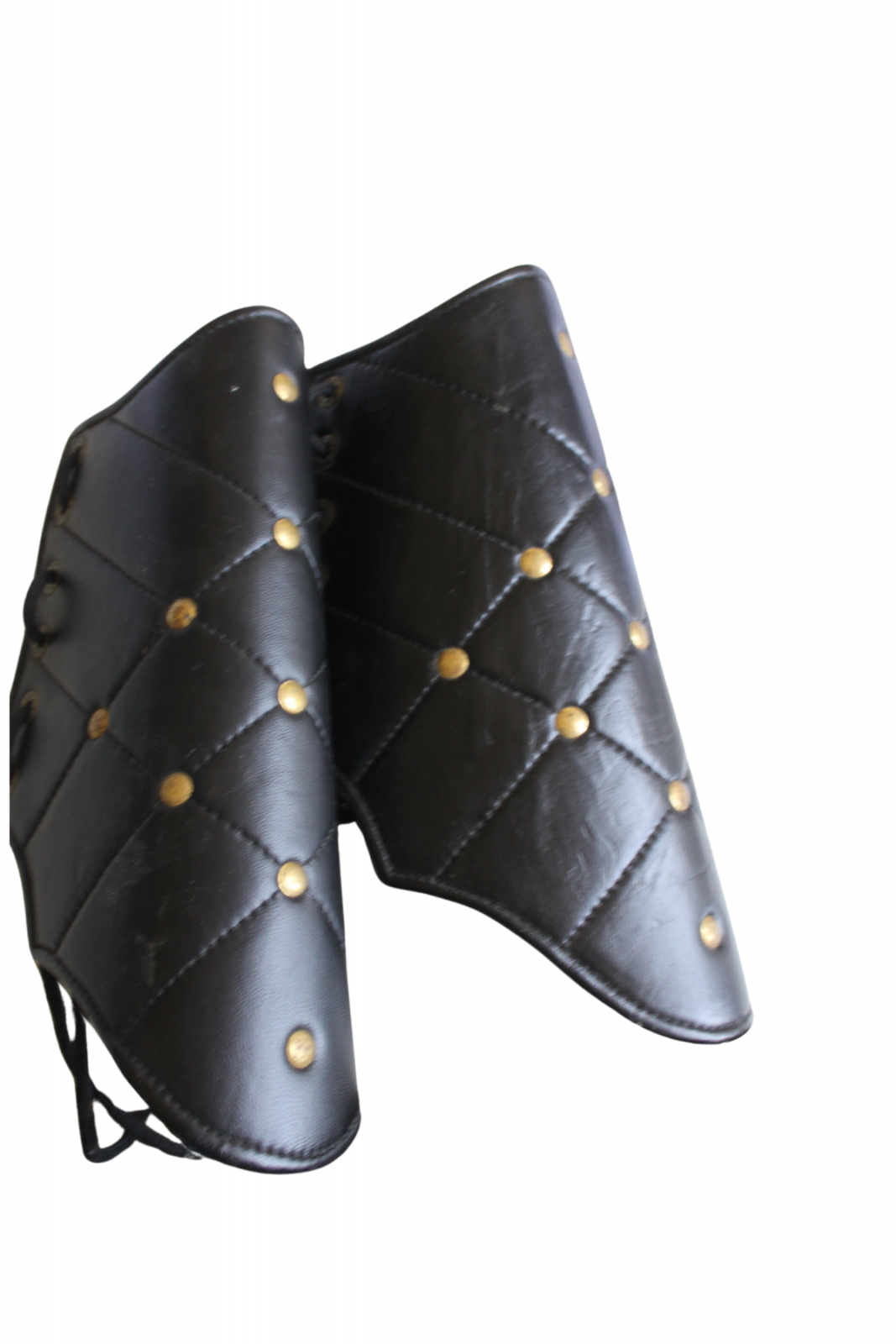 Leder-Armschienen Paar Schwarz / B-Ware